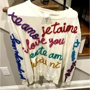 COPY - Queen of sparkles I LOVE YOU SWEATER